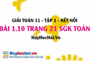 Giải bài 1.10 trang 21 Toán 11 tập 1 SGK Kết nối tri thức